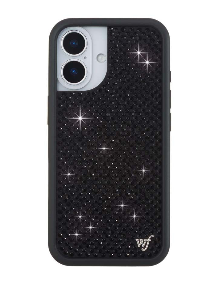 Rhinestone iPhone Case | Black - Aaria Tees Aaria Tees