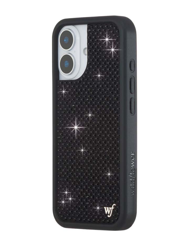 Rhinestone iPhone Case | Black - Aaria Tees Aaria Tees