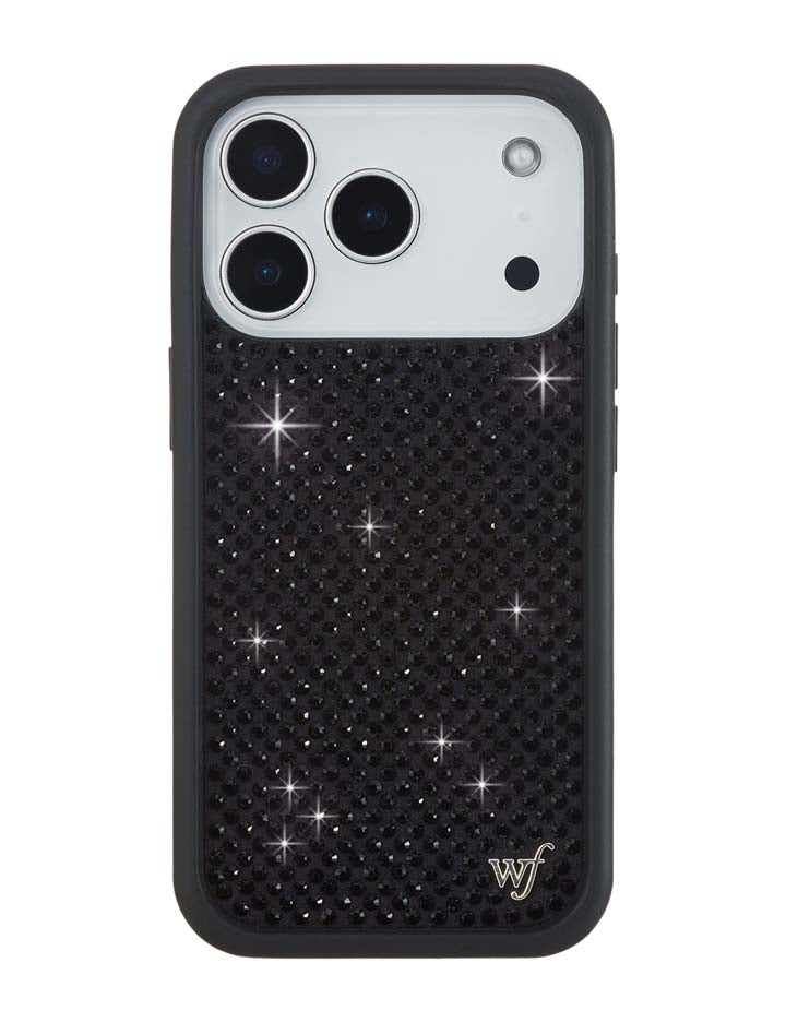 Rhinestone iPhone Case | Black - Aaria Tees Aaria Tees