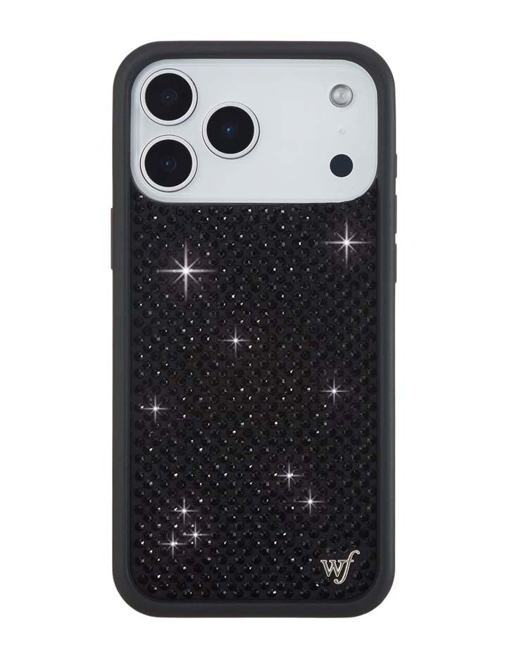 Rhinestone iPhone Case | Black - Aaria Tees