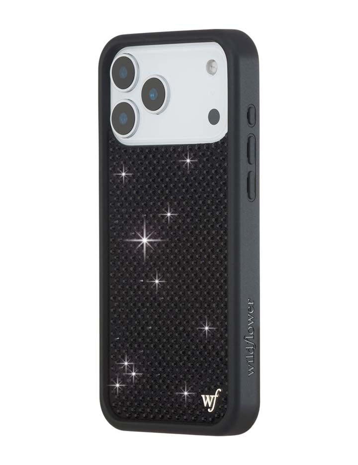 Rhinestone iPhone Case | Black - Aaria Tees Aaria Tees