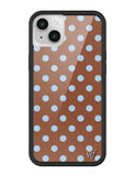 Polka Dot | Brown and Blue iPhone Case Aaria Tees