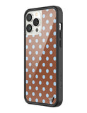 Polka Dot | Brown and Blue iPhone Case Aaria Tees