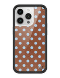 Polka Dot | Brown and Blue iPhone Case Aaria Tees