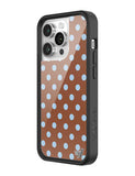 Polka Dot | Brown and Blue iPhone Case Aaria Tees