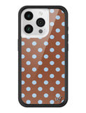Polka Dot | Brown and Blue iPhone Case - Aaria Tees Aaria Tees