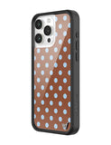 Polka Dot | Brown and Blue iPhone Case - Aaria Tees Aaria Tees