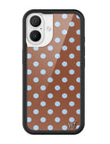 Polka Dot | Brown and Blue iPhone Case - Aaria Tees Aaria Tees
