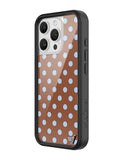 Polka Dot | Brown and Blue iPhone Case - Aaria Tees Aaria Tees