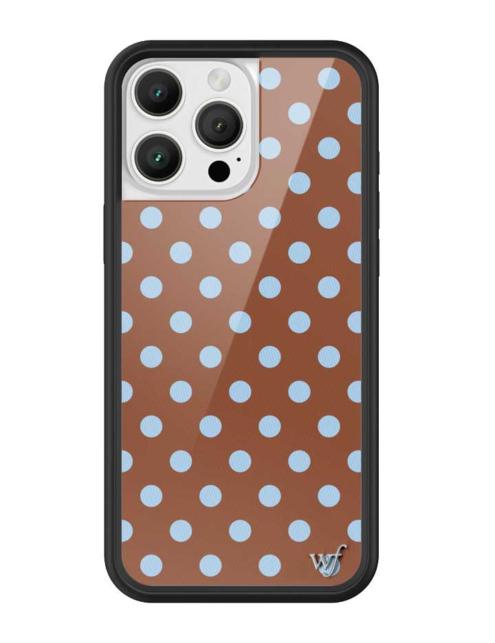 Polka Dot | Brown and Blue iPhone Case - Aaria Tees Aaria Tees