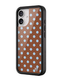 Polka Dot | Brown and Blue iPhone Case - Aaria Tees Aaria Tees