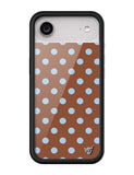 Polka Dot | Brown and Blue iPhone Case - Aaria Tees Aaria Tees