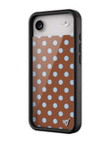 Polka Dot | Brown and Blue iPhone Case - Aaria Tees Aaria Tees