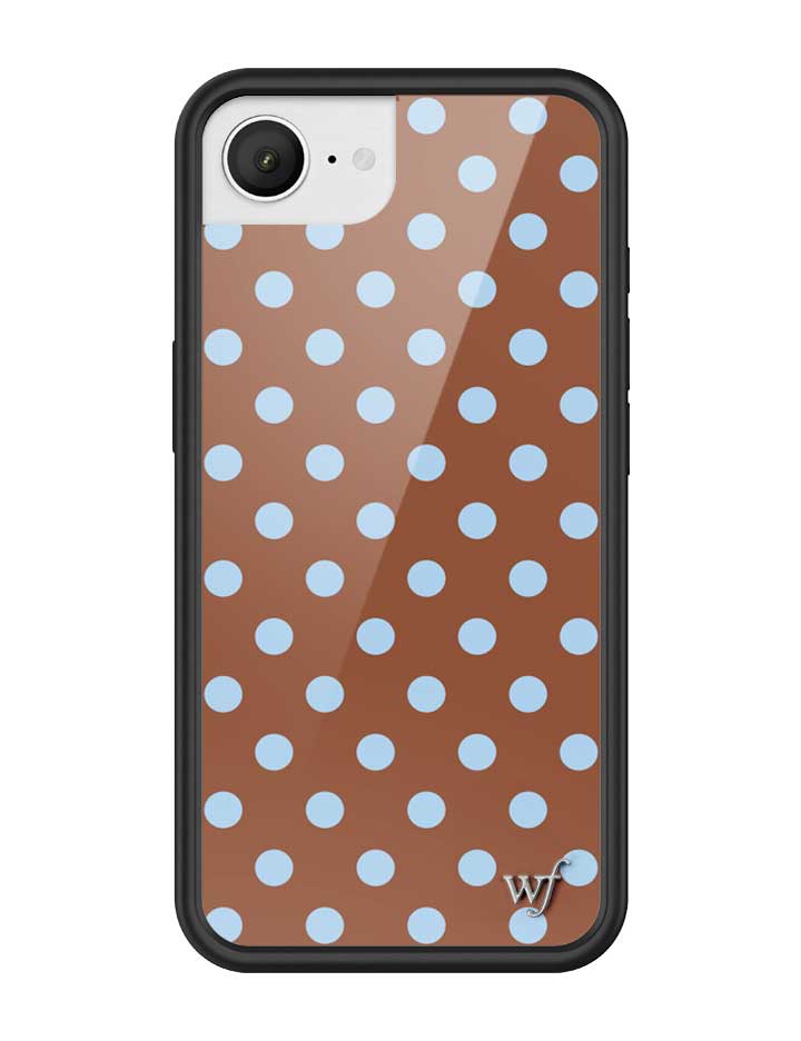 Polka Dot | Brown and Blue iPhone Case - Aaria Tees Aaria Tees