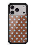 Polka Dot | Brown and Blue iPhone Case - Aaria Tees Aaria Tees
