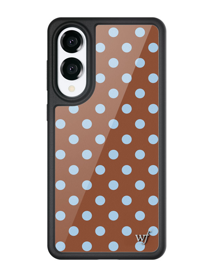 Polka Dot | Brown and Blue Samsung Galaxy Case - Aaria Tees Aaria Tees