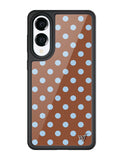 Polka Dot | Brown and Blue Samsung Galaxy Case - Aaria Tees Aaria Tees