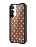 Polka Dot | Brown and Blue Samsung Galaxy Case - Aaria Tees Aaria Tees