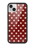 Polka Dot | Burgundy and Cream iPhone Case Aaria Tees