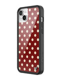 Polka Dot | Burgundy and Cream iPhone Case Aaria Tees