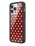 Polka Dot | Burgundy and Cream iPhone Case Aaria Tees