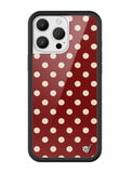 Polka Dot | Burgundy and Cream iPhone Case - Aaria Tees Aaria Tees
