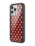 Polka Dot | Burgundy and Cream iPhone Case - Aaria Tees Aaria Tees