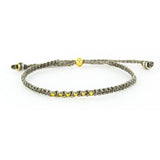 Light Gray Woven Adjustable Bracelet - Aaria Tees Aaria Tees