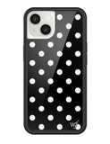Polka Dot | Black and White iPhone Case Aaria Tees