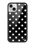 Polka Dot | Black and White iPhone Case Aaria Tees