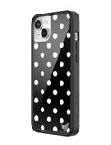 Polka Dot | Black and White iPhone Case Aaria Tees