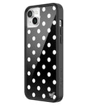 Polka Dot | Black and White iPhone Case Aaria Tees