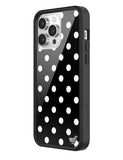 Polka Dot | Black and White iPhone Case Aaria Tees