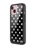 Polka Dot | Black and White iPhone Case Aaria Tees