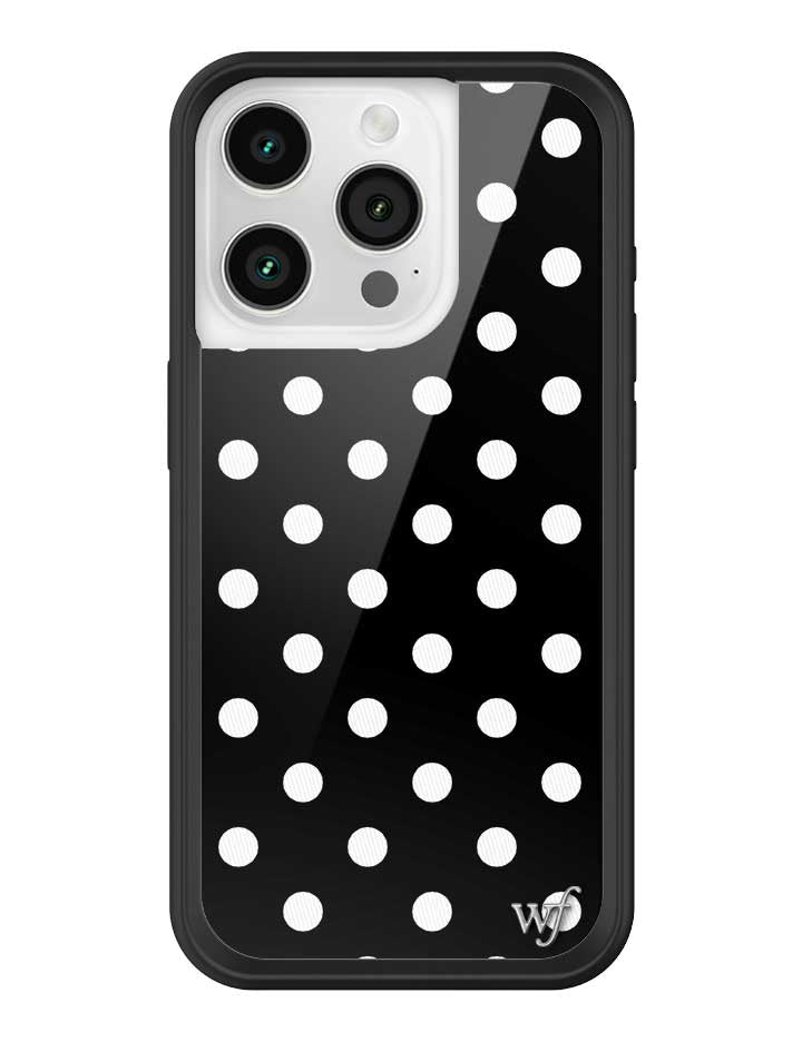 Polka Dot | Black and White iPhone Case - Aaria Tees Aaria Tees