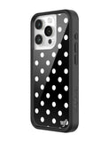 Polka Dot | Black and White iPhone Case - Aaria Tees Aaria Tees