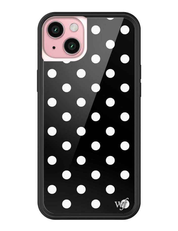 Polka Dot | Black and White iPhone Case - Aaria Tees Aaria Tees