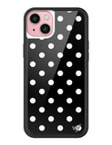 Polka Dot | Black and White iPhone Case - Aaria Tees Aaria Tees