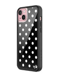 Polka Dot | Black and White iPhone Case - Aaria Tees Aaria Tees