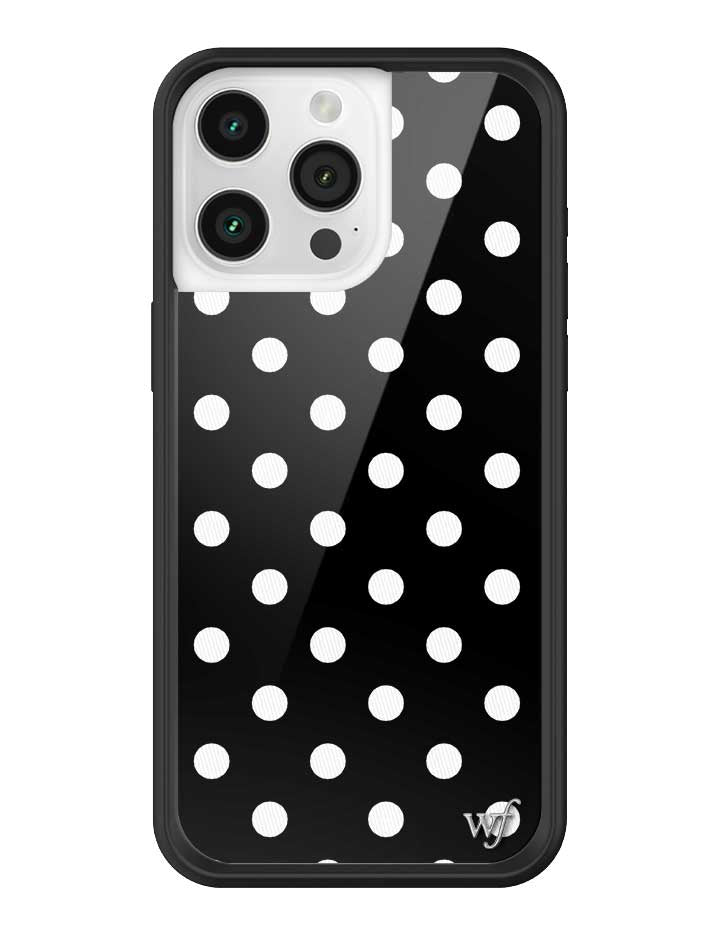 Polka Dot | Black and White iPhone Case - Aaria Tees Aaria Tees