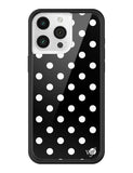 Polka Dot | Black and White iPhone Case - Aaria Tees Aaria Tees