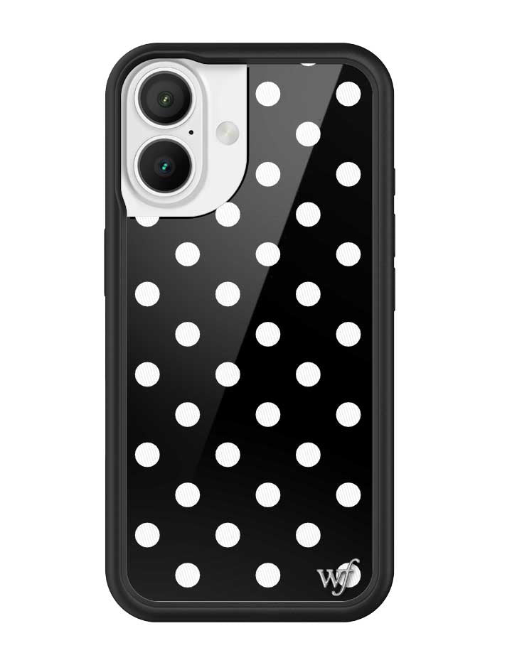 Polka Dot | Black and White iPhone Case - Aaria Tees Aaria Tees
