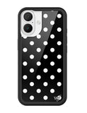 Polka Dot | Black and White iPhone Case - Aaria Tees Aaria Tees