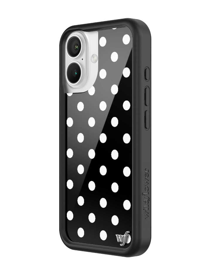 Polka Dot | Black and White iPhone Case - Aaria Tees Aaria Tees