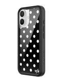 Polka Dot | Black and White iPhone Case - Aaria Tees Aaria Tees