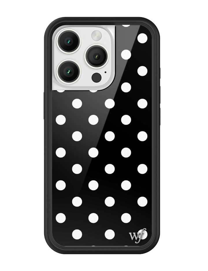 Polka Dot | Black and White iPhone Case - Aaria Tees Aaria Tees