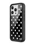 Polka Dot | Black and White iPhone Case - Aaria Tees Aaria Tees