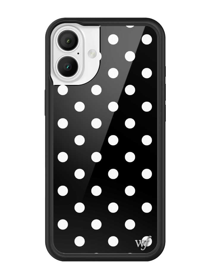 Polka Dot | Black and White iPhone Case - Aaria Tees Aaria Tees
