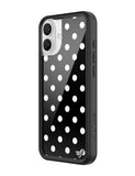 Polka Dot | Black and White iPhone Case - Aaria Tees Aaria Tees