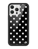 Polka Dot | Black and White iPhone Case - Aaria Tees Aaria Tees